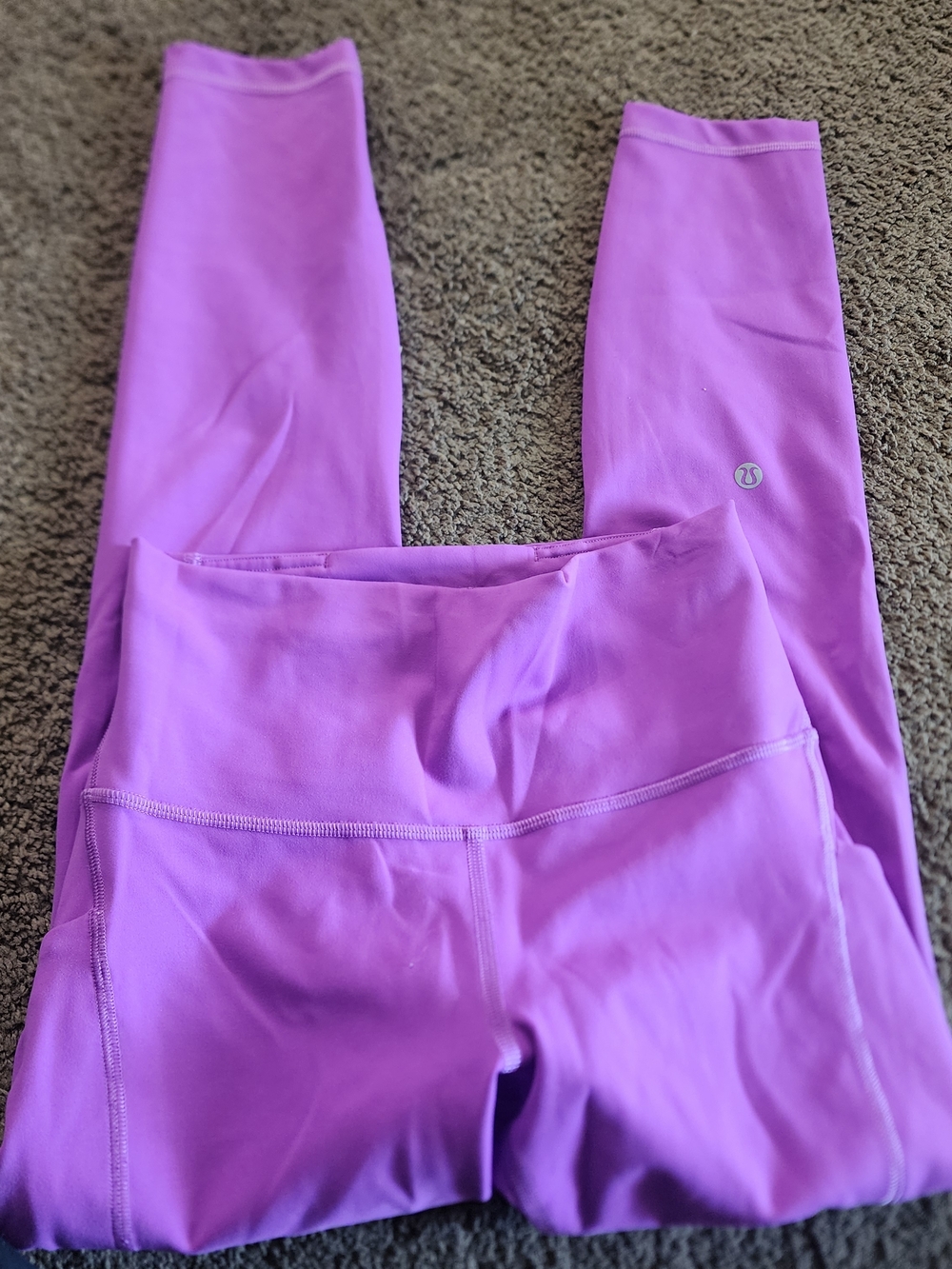 lululemon athletica Vibrant Purple Athletic Leggings with Pockets